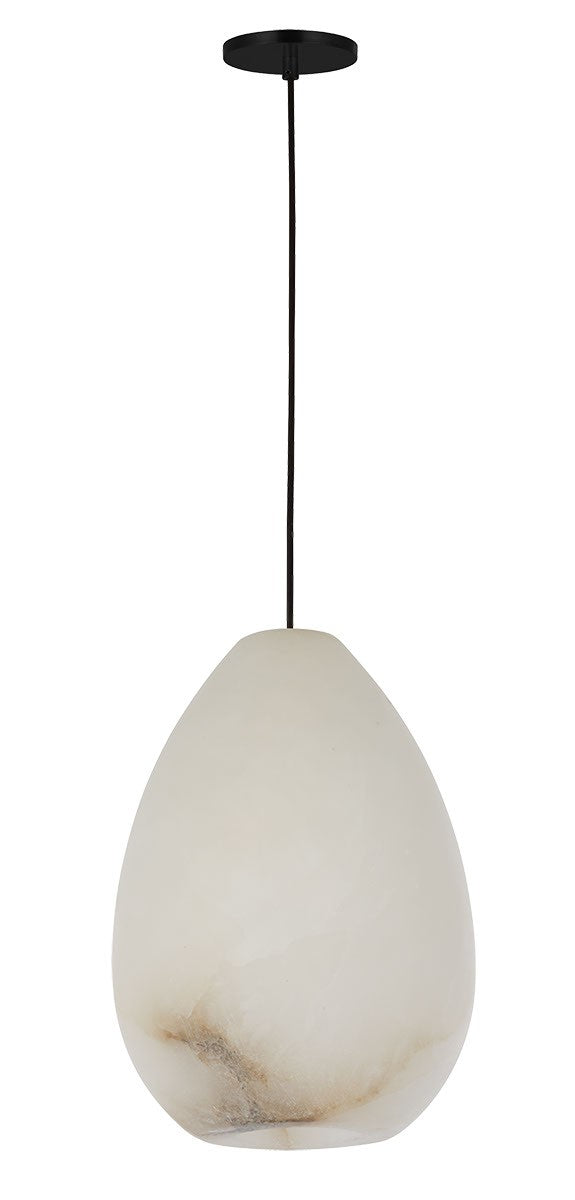 Alina One Light Pendant in Nightshade Black