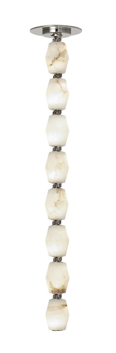 Collier LED Pendant in Polished Nickel