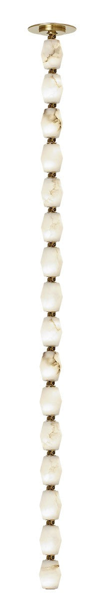 Collier LED Pendant in Hand Rubbed Antique Brass