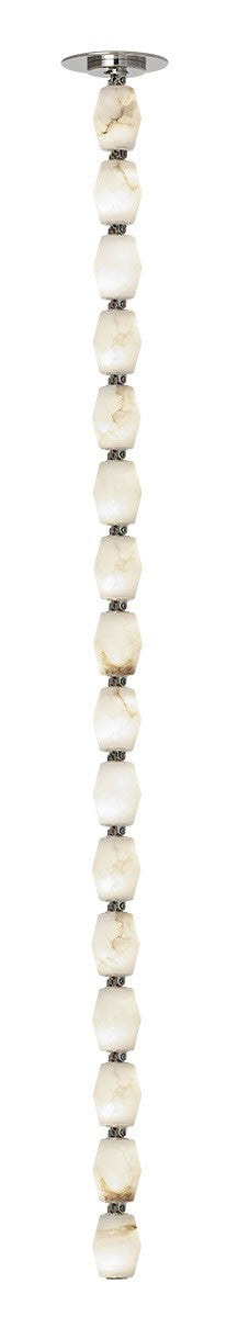 Collier LED Pendant in Polished Nickel