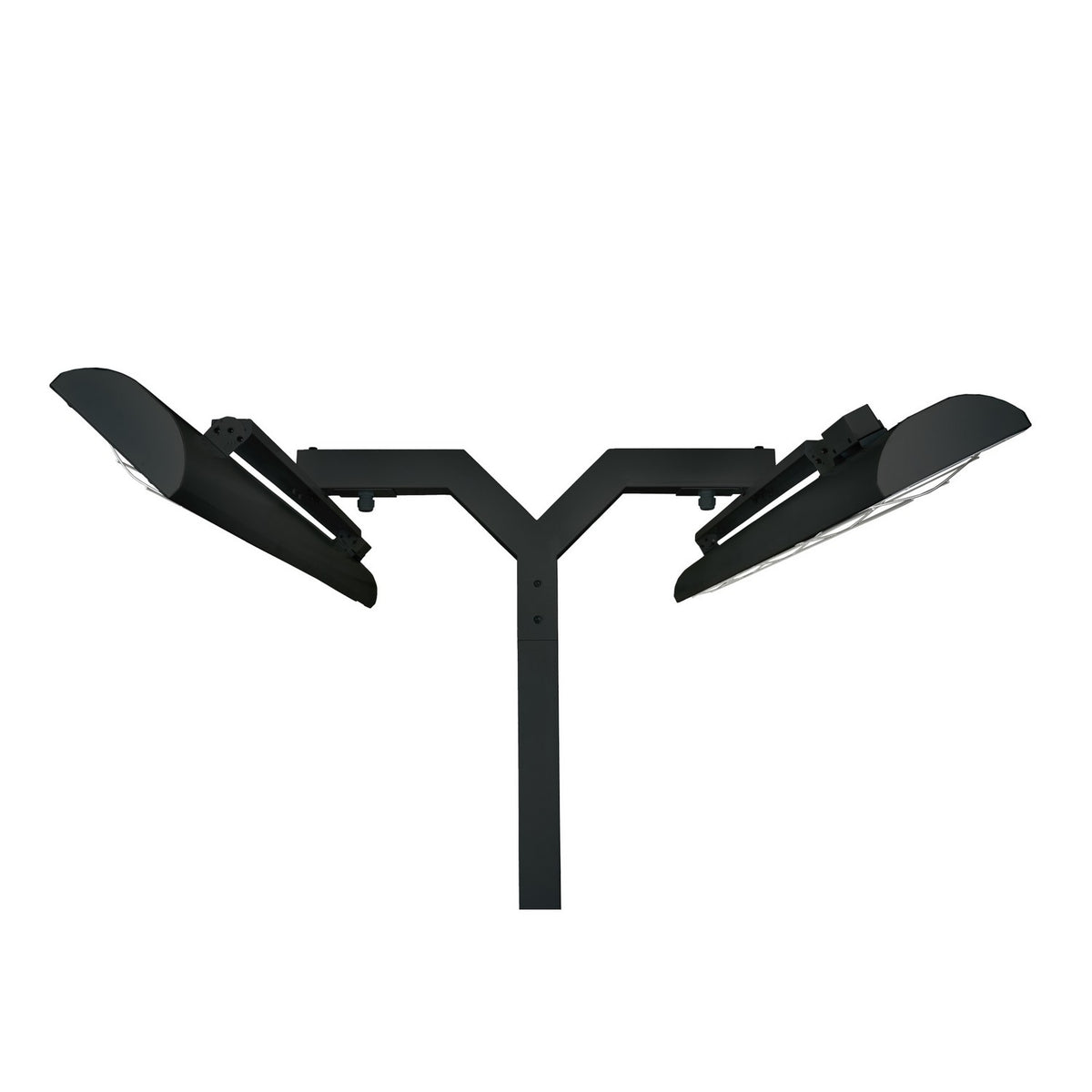 Pole Mount Pole Mount With Double Crossbar in Black