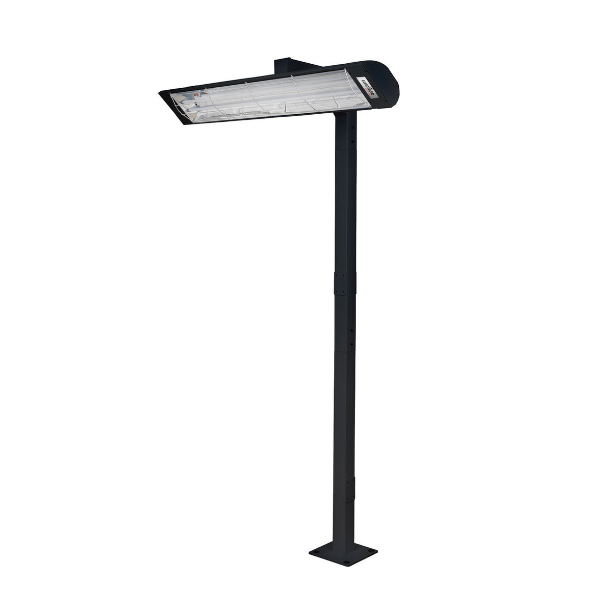Pole Mount Pole Mount With Single Crossbar in Black