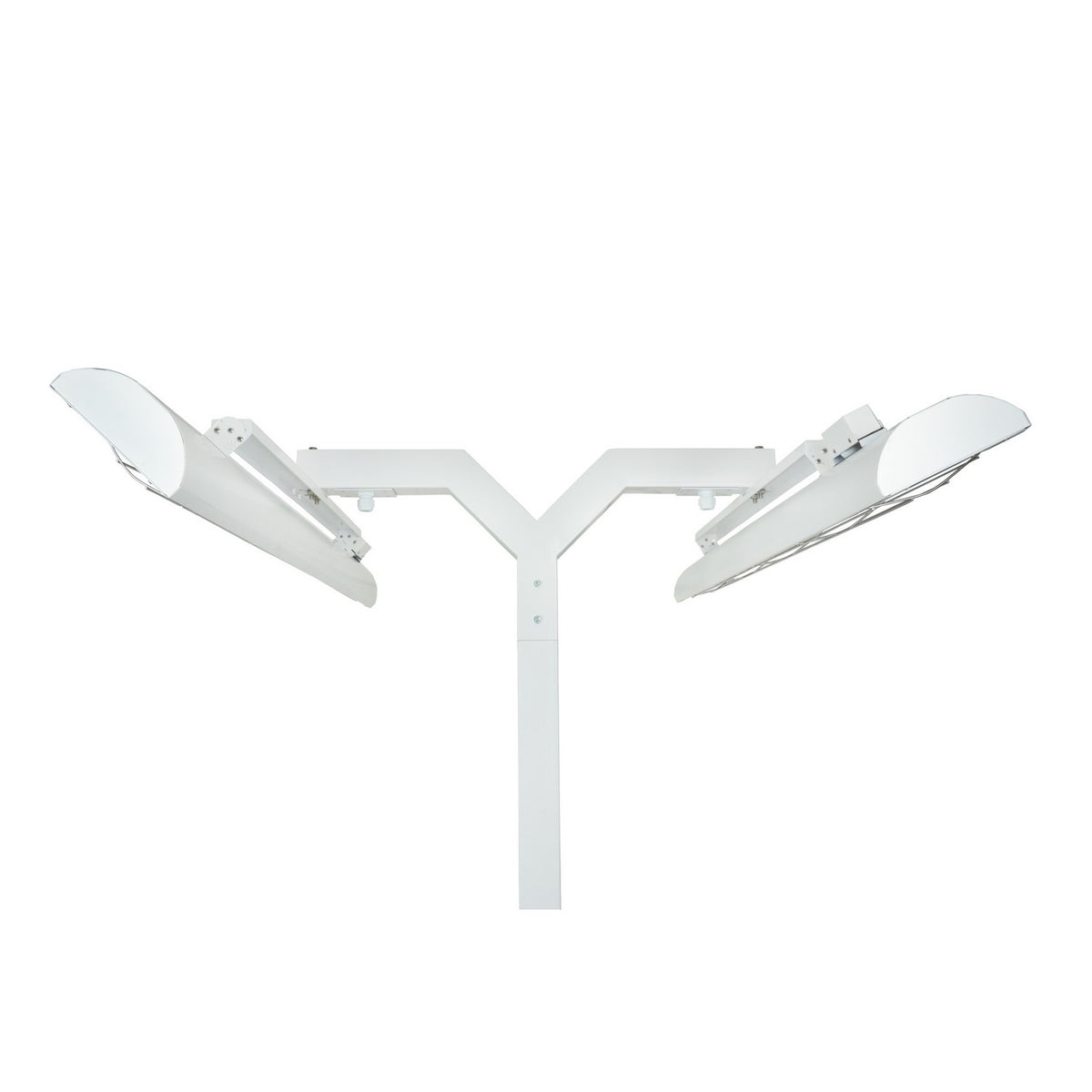 Pole Mount Pole Mount With Double Crossbar in White