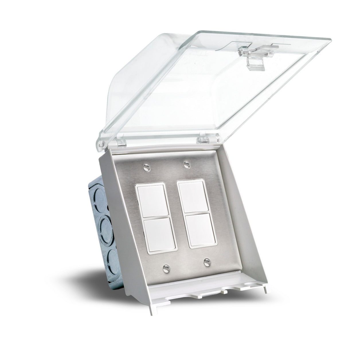 On/Off Switch Flush Mount Dual Duplex Stack Switch