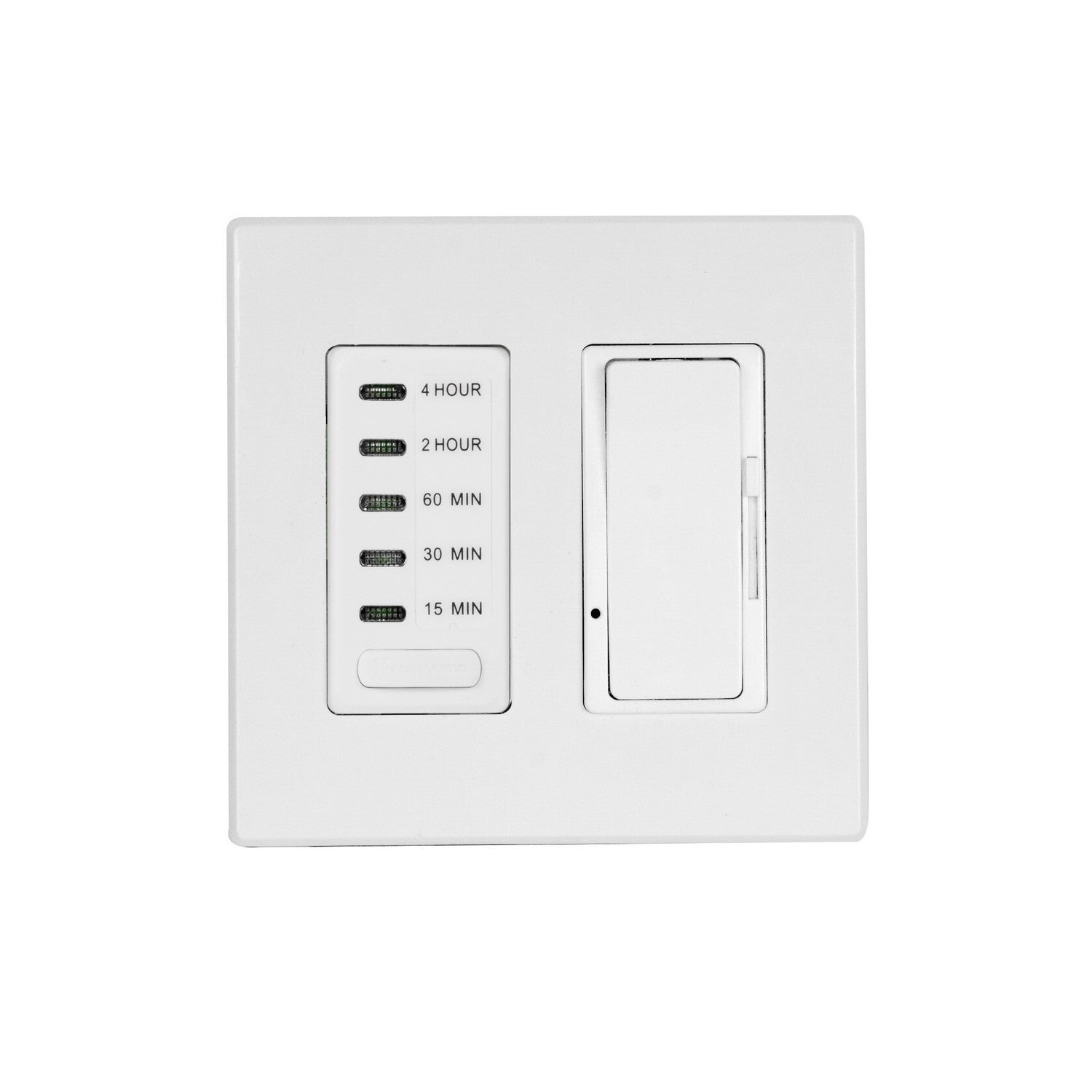 1 TIMER+1 DIMMER, COMPLETE, WH in White