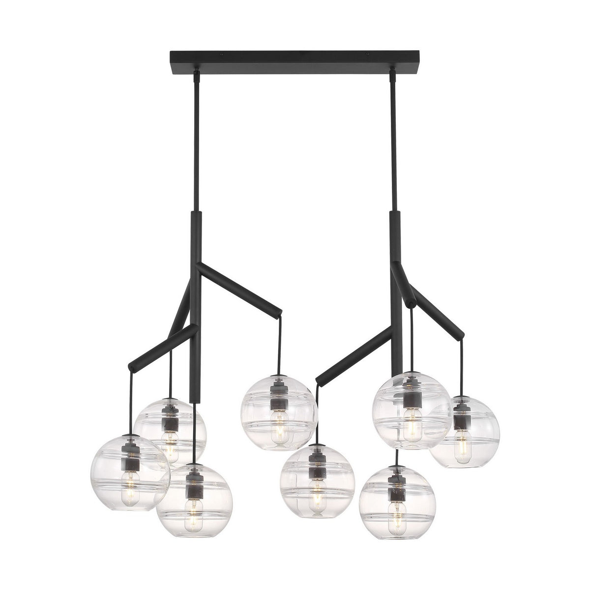 Sedona LED Chandelier in Nightshade Black