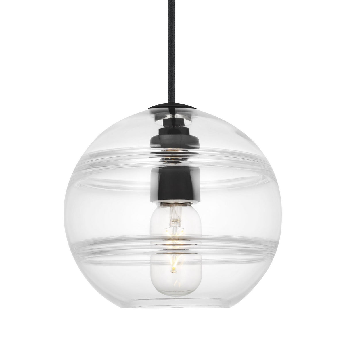 Sedona One Light Pendant in Nightshade Black