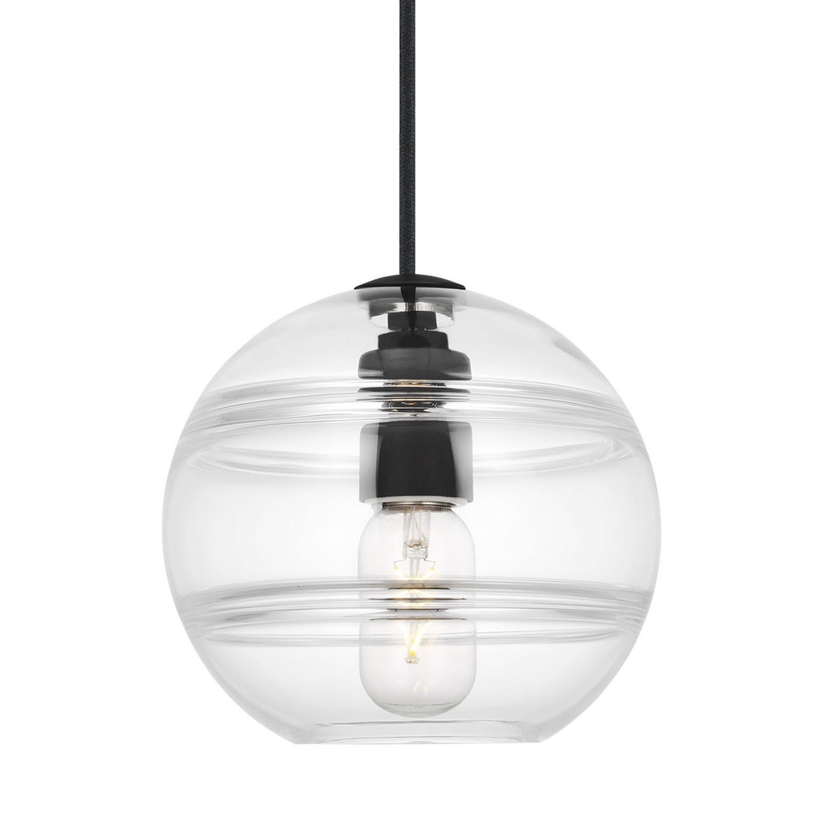 Sedona LED Pendant in Nightshade Black