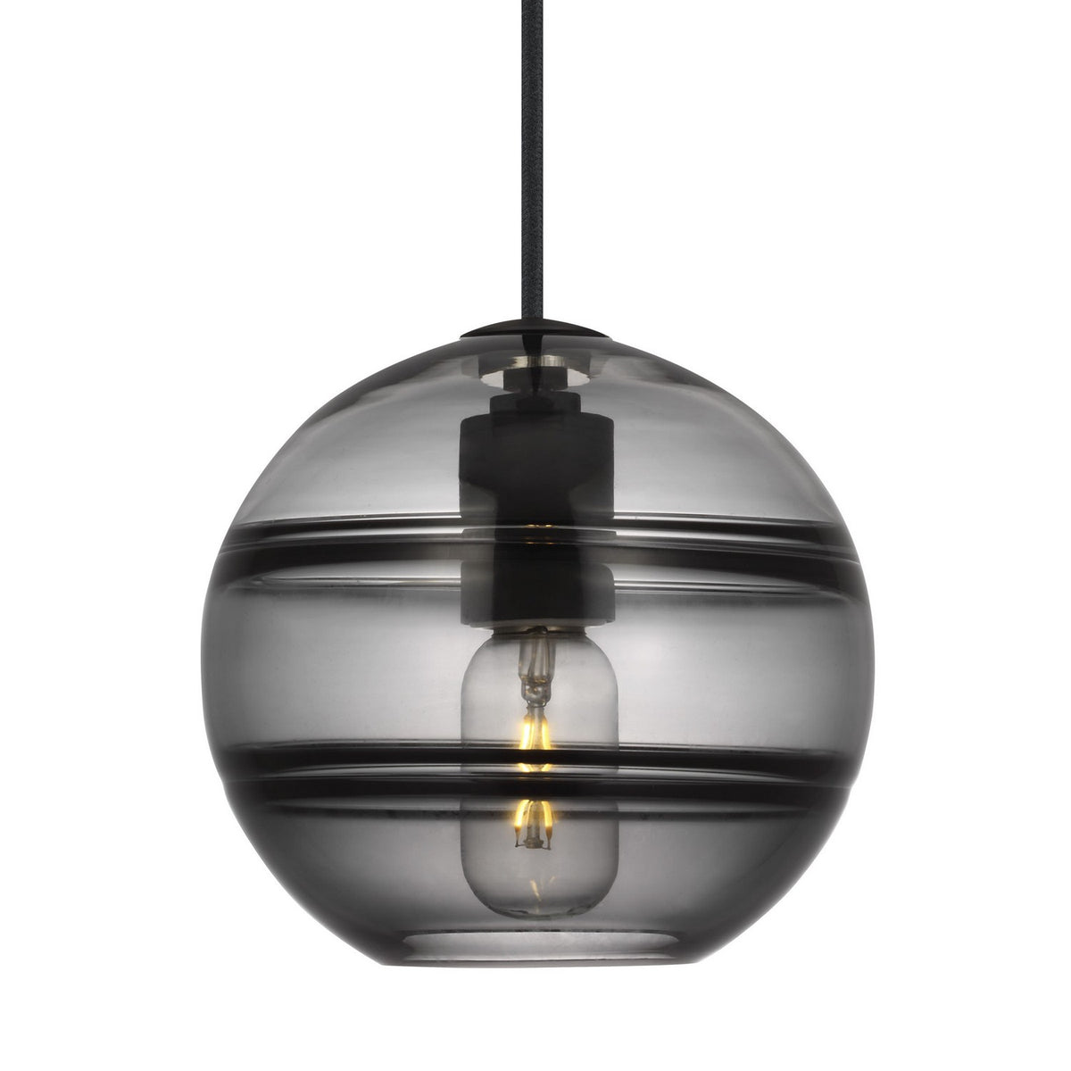 Sedona One Light Pendant in Nightshade Black