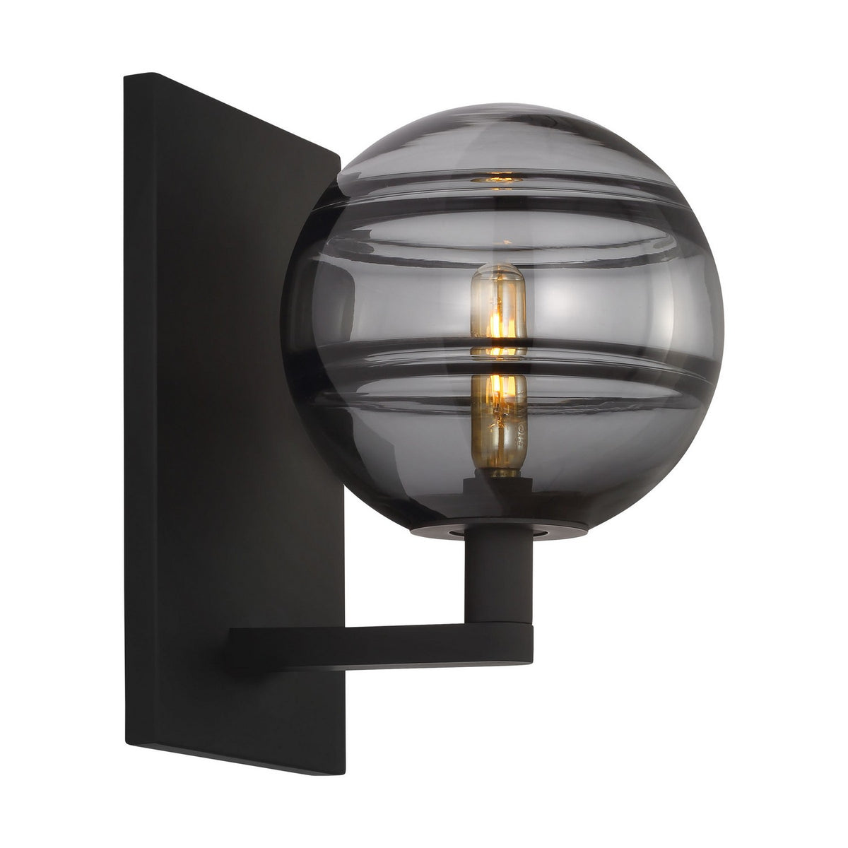 Sedona One Light Wall Sconce in Nightshade Black