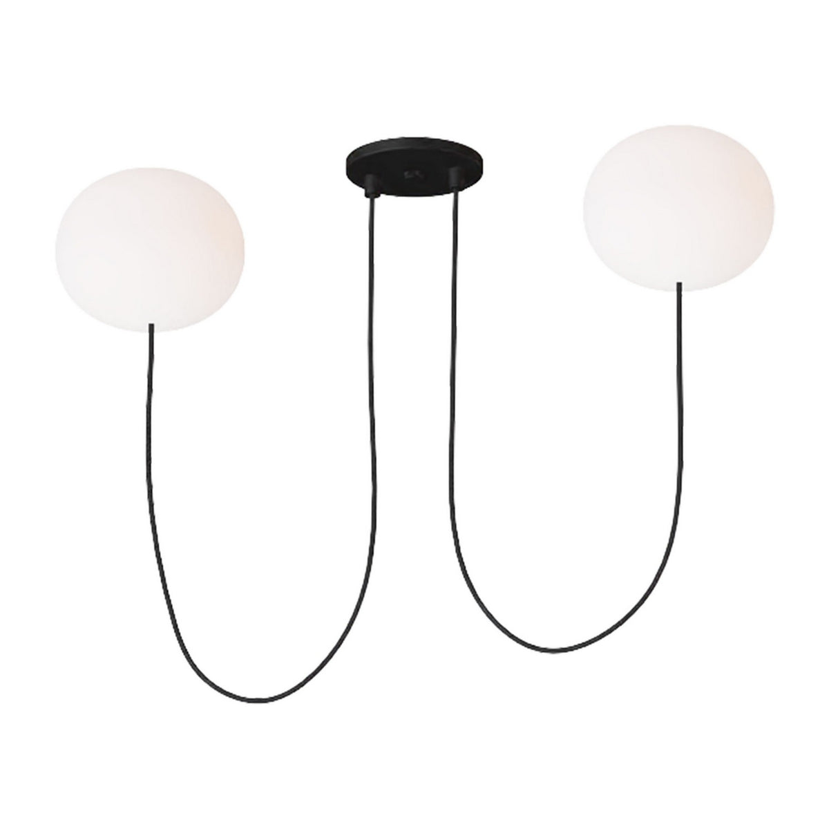 Helium LED Chandelier in Matte Black