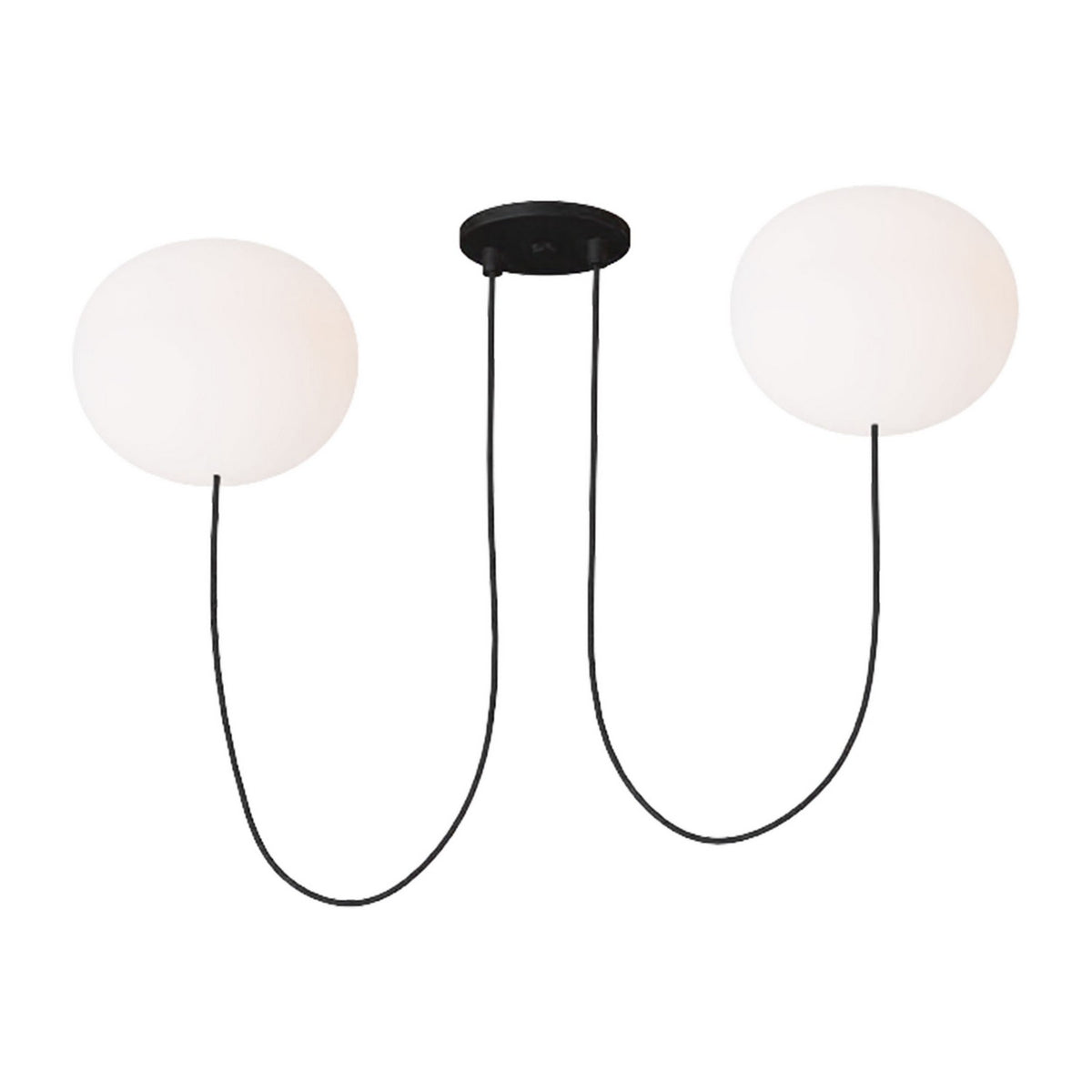 Helium LED Chandelier in Matte Black