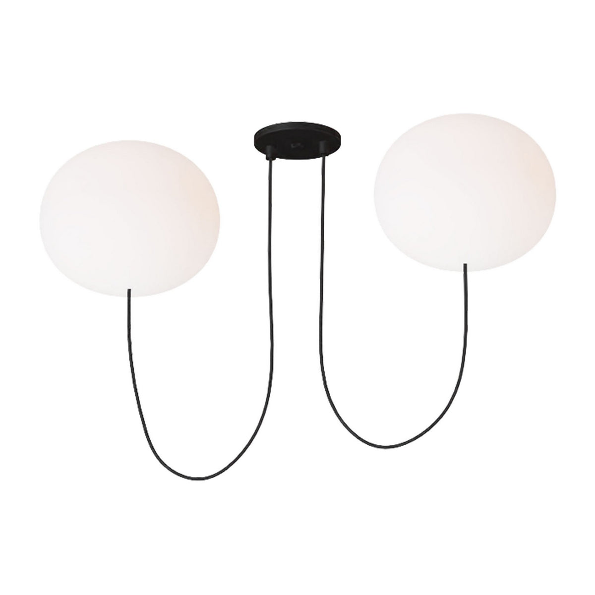 Helium LED Chandelier in Matte Black