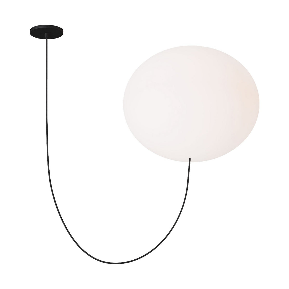 Helium LED Chandelier in Matte Black