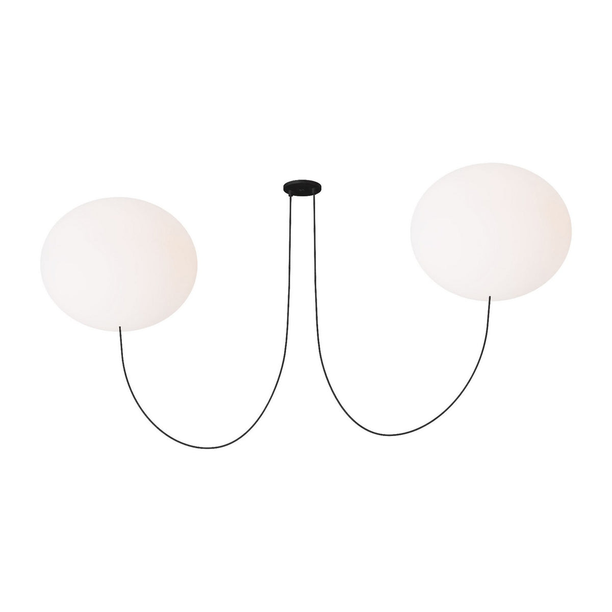 Helium LED Chandelier in Matte Black