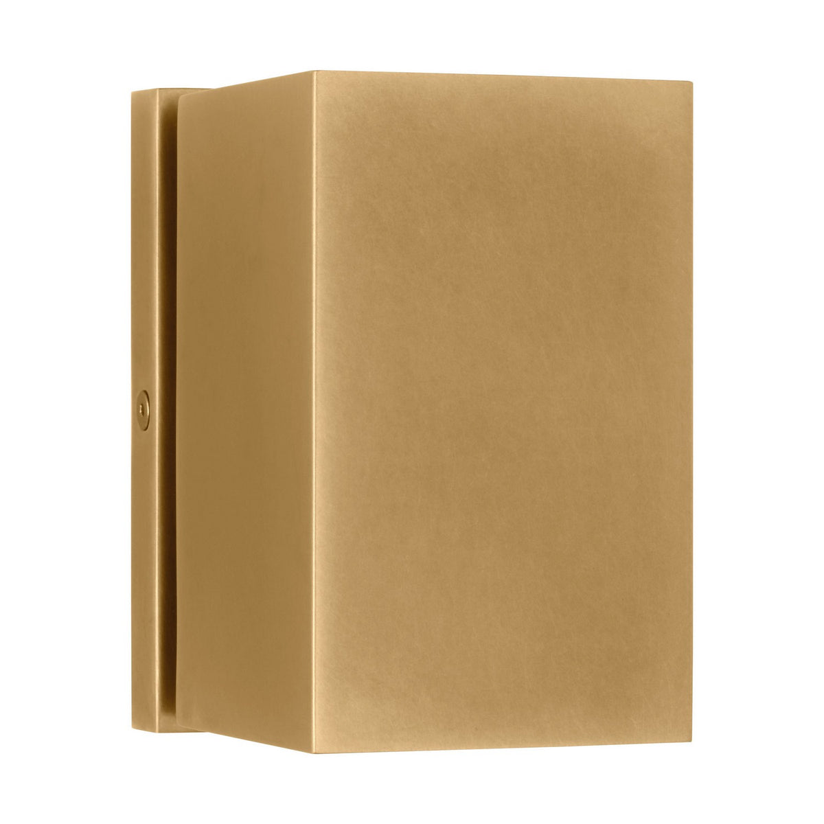 Pressa LED Outdoor Wall Mount in Natural Brass