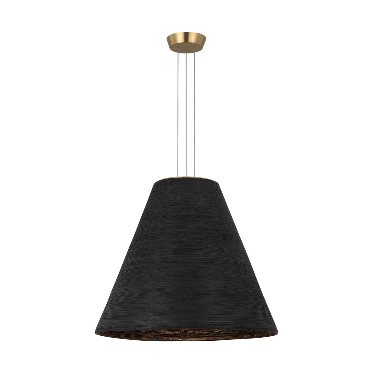 Karam LED Pendant in Natural Brass
