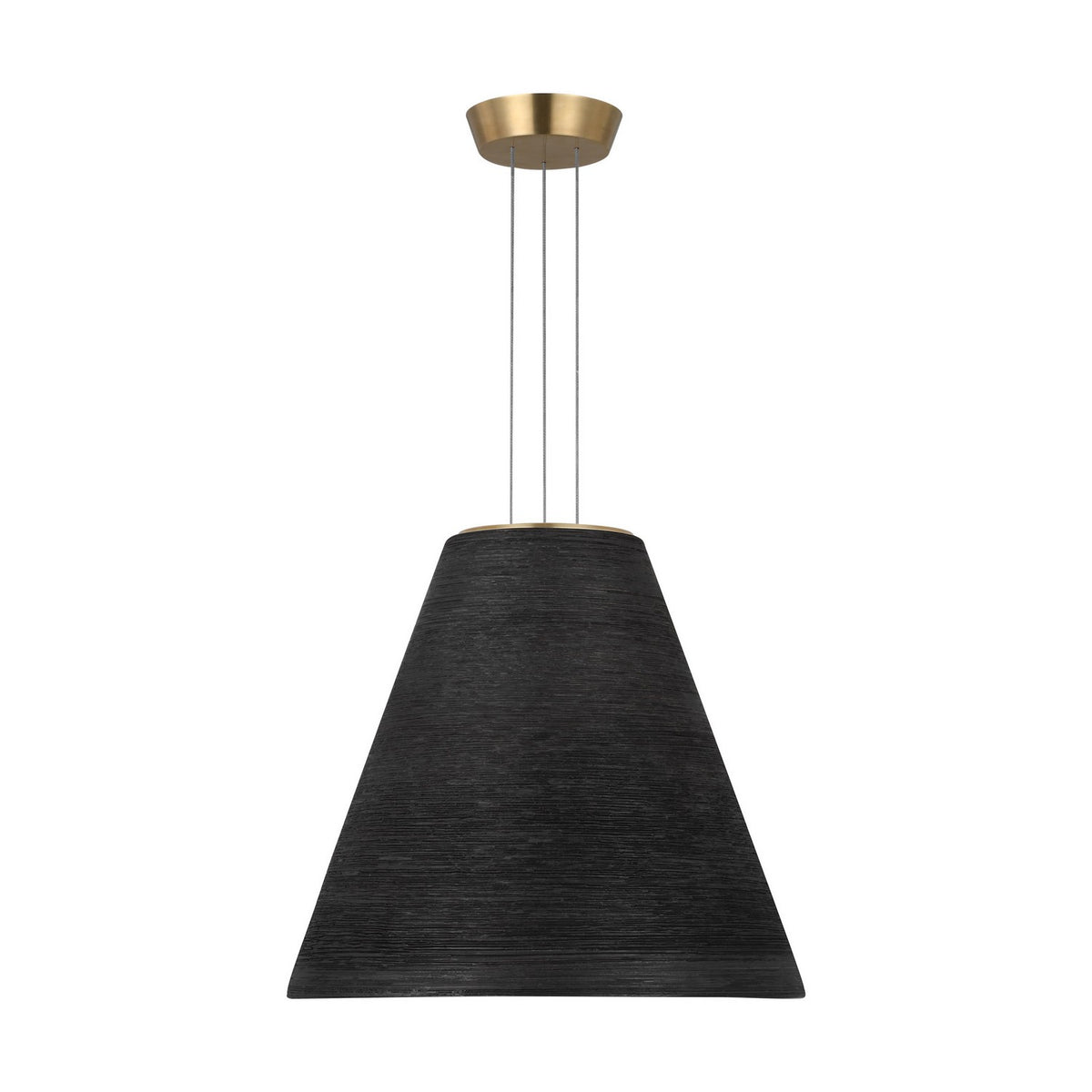 Karam LED Pendant in Natural Brass