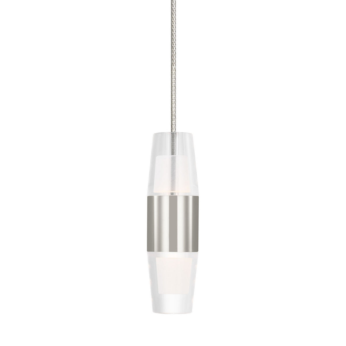Lassell LED Pendant in Polished Nickel