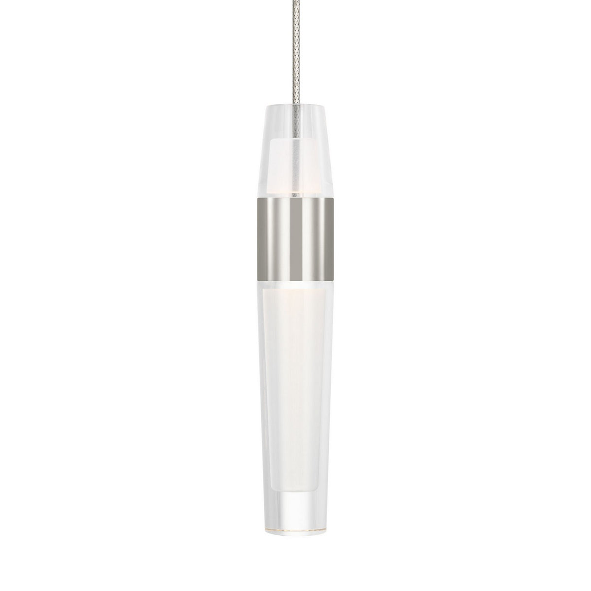 Lassell LED Pendant in Polished Nickel
