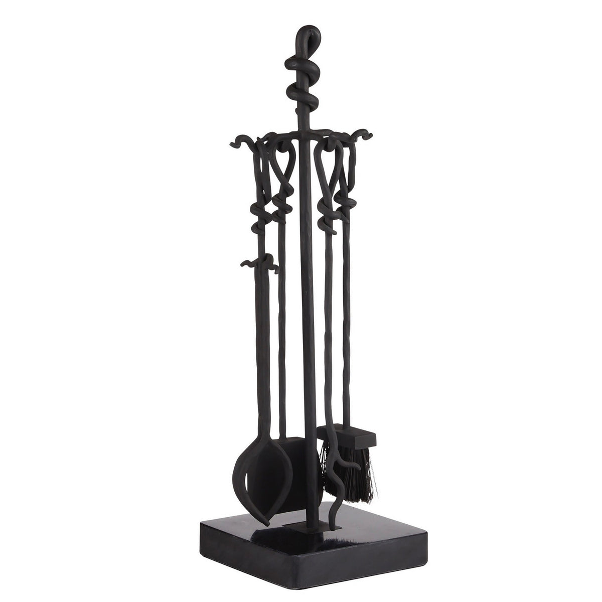 Denison Fireplace Toolset in Blackened Iron