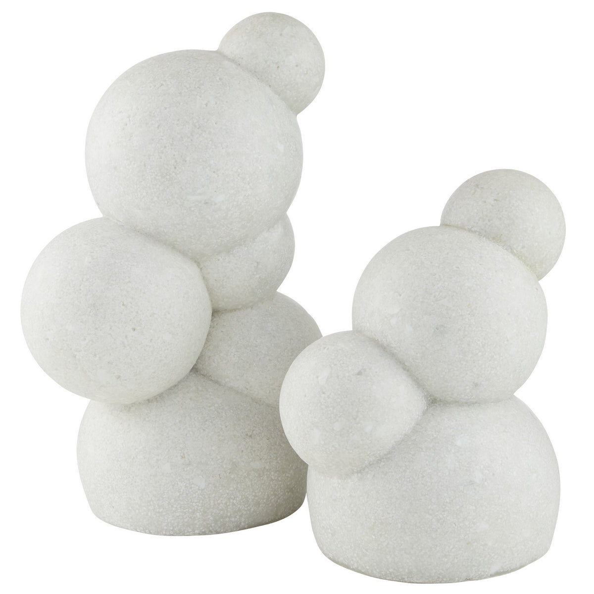 Sculptures Eastlake, lot de 2, couleur ivoire