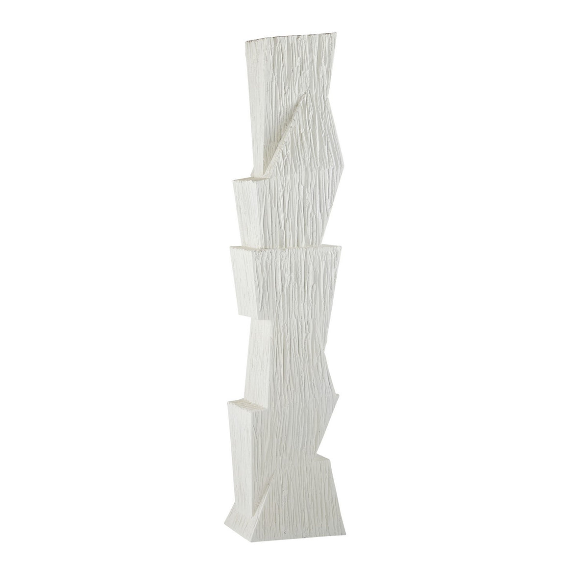 Darnell Floor Sculpture in Matte White