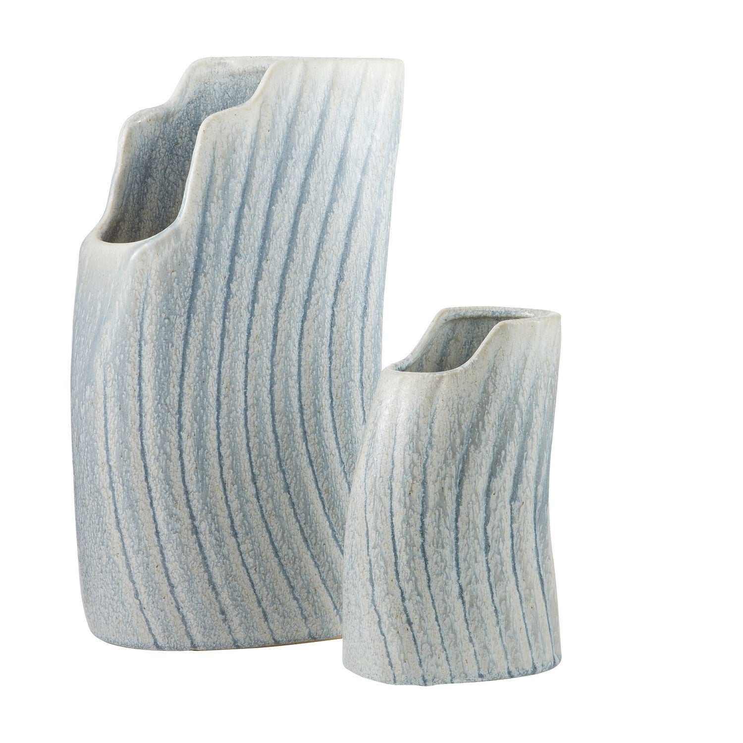 Casio Vases, Set of 2 in Icy Morn