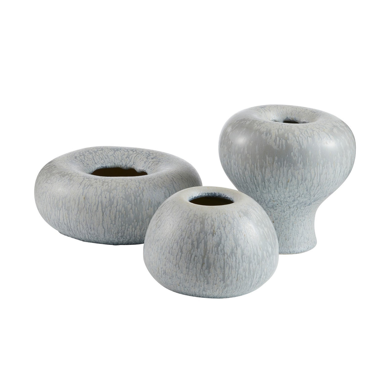 Dandy Vases, Set of 3 in Icy Morn