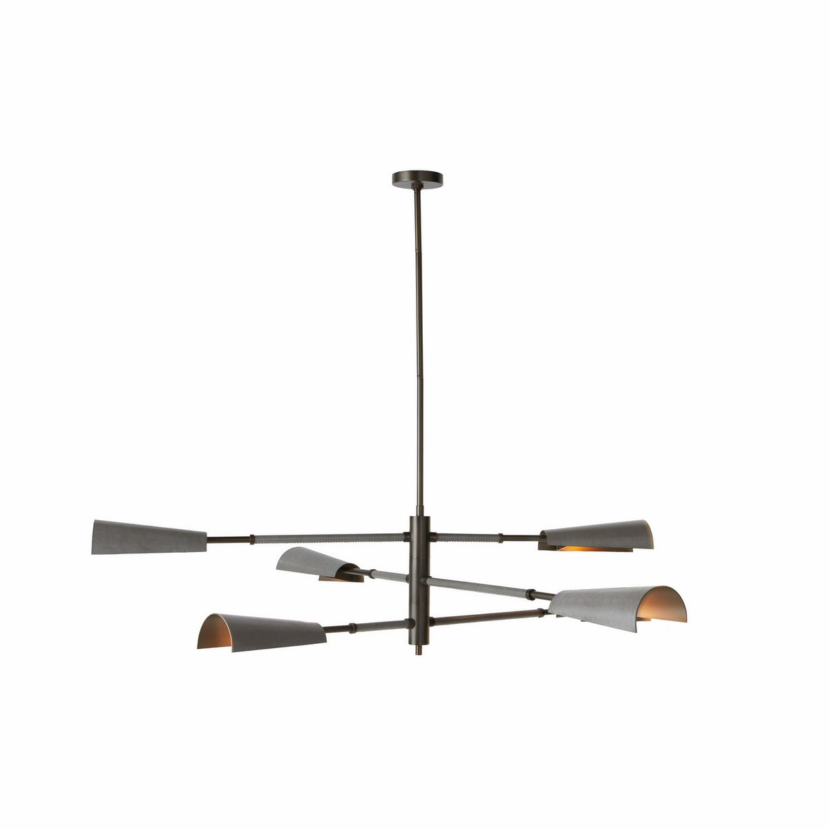Estevan LED Chandelier in English Bronze/Graphite