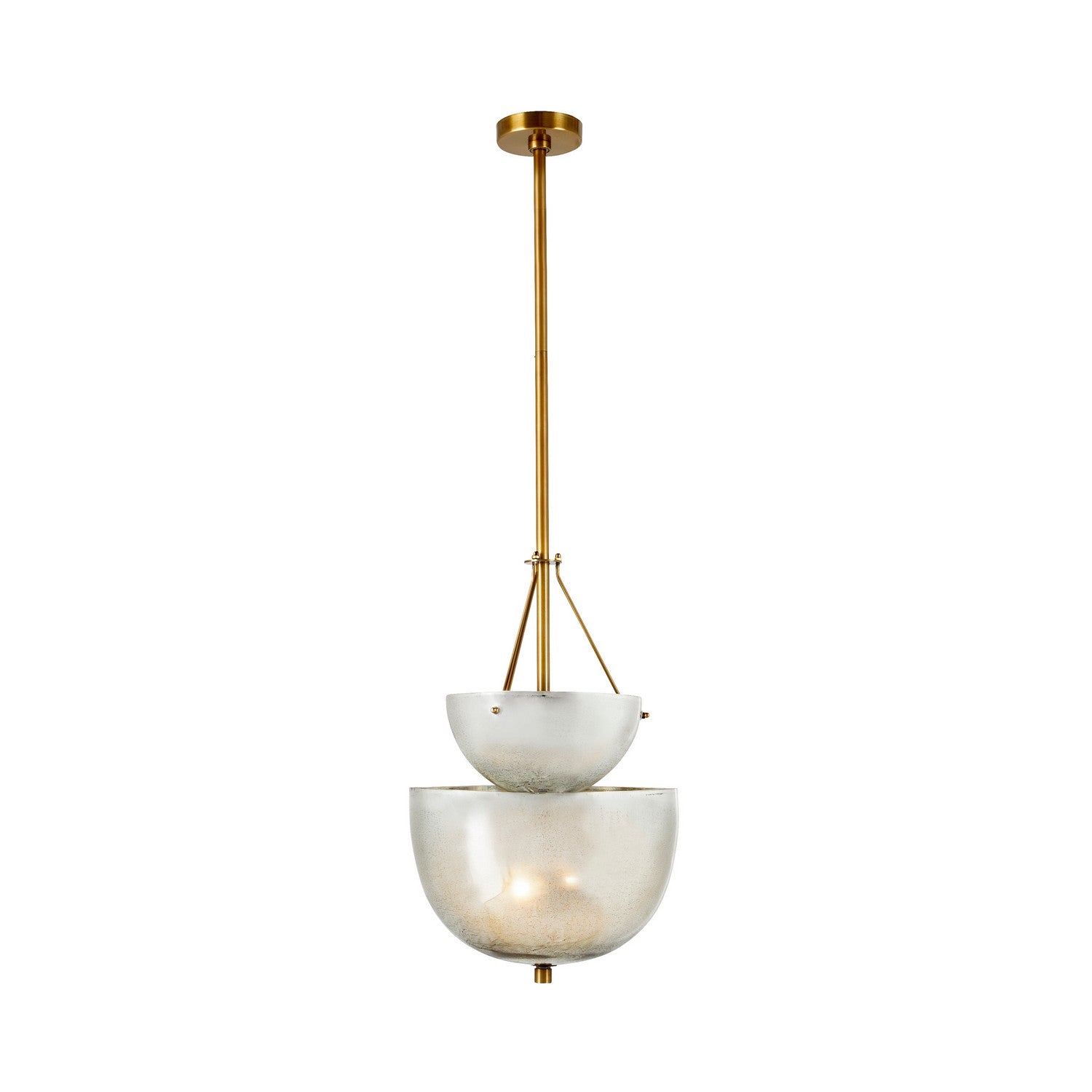Colleen Four Light Chandelier in Antique Mercury/Antique Brass
