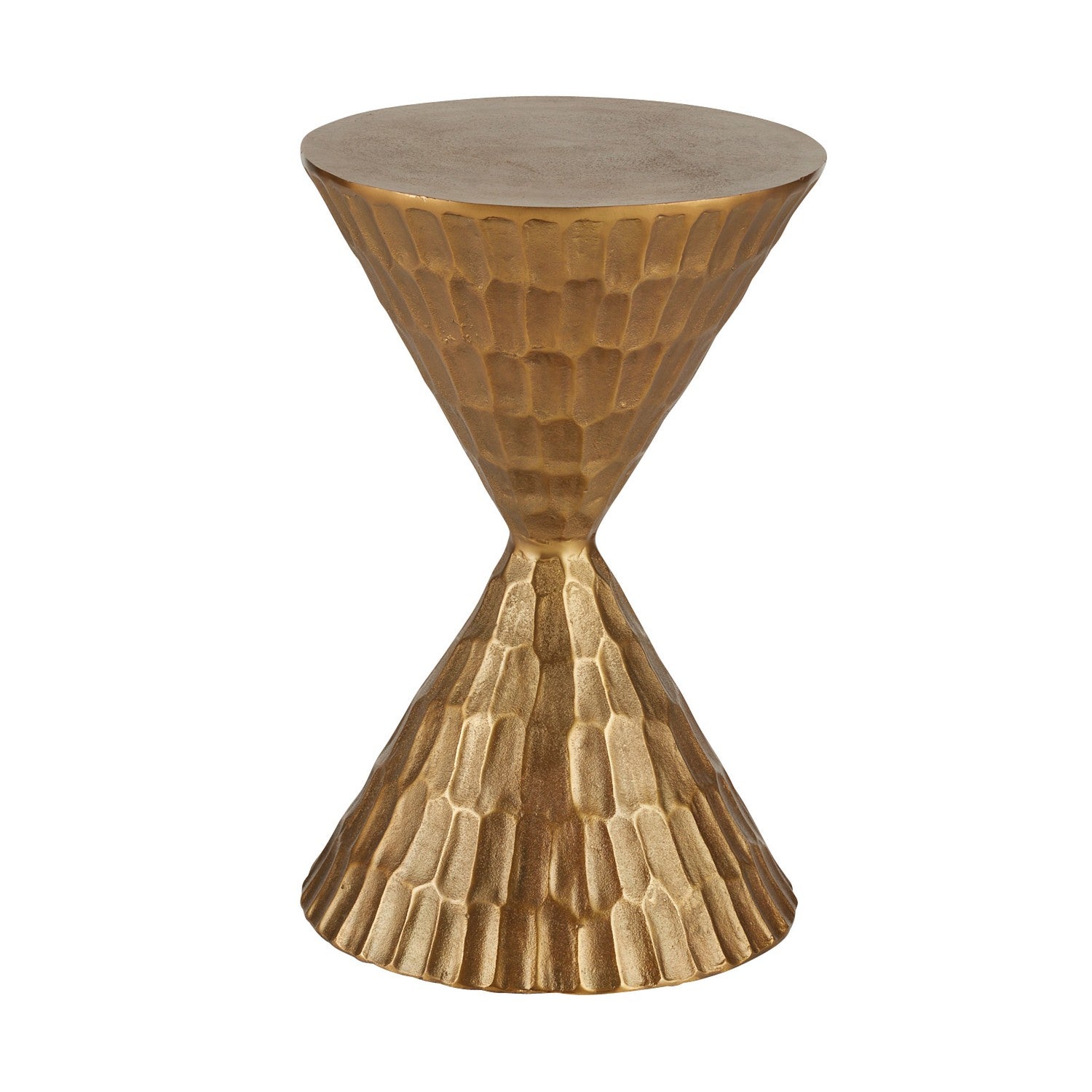 Castanza Accent Table in Antique Brass