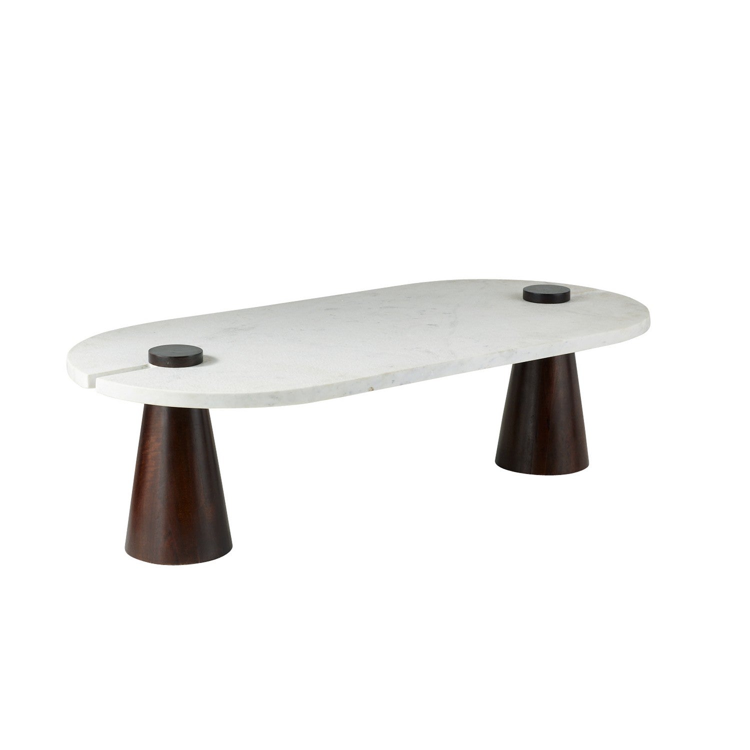 Delaney Coffee Table in White/Umber