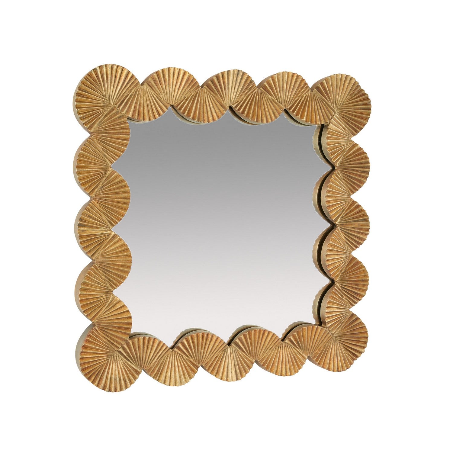 Ethos Mirror in Antique Brass/Plain