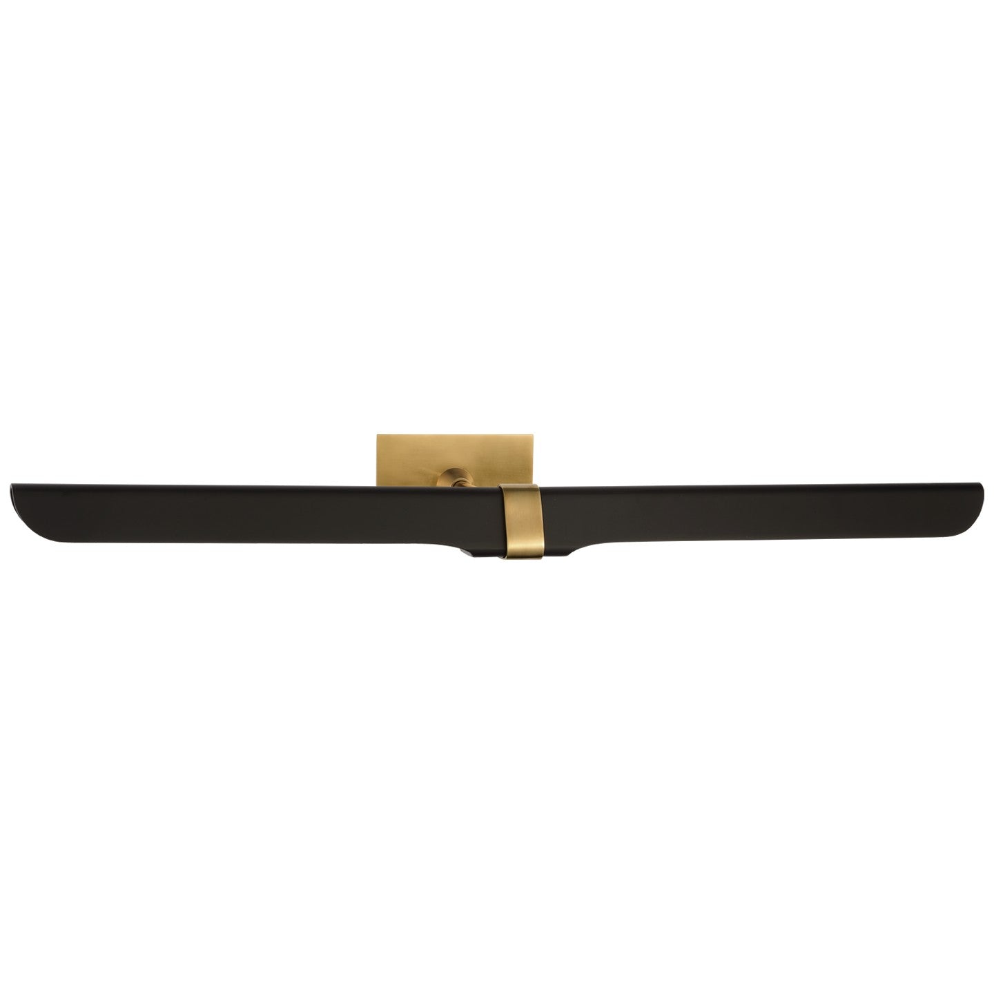 Issa 26" Picture Light in Hand-Rubbed Antique Brass and Black