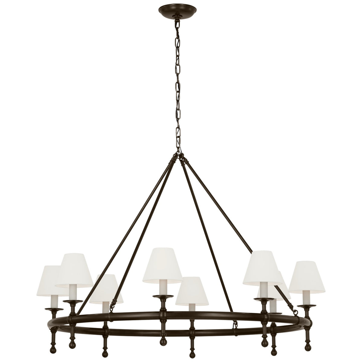 Classic LED Chandelier in Bronze