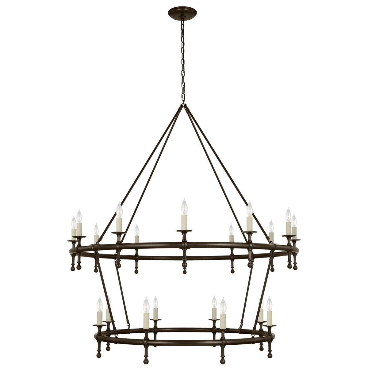 Classic LED Chandelier in Bronze
