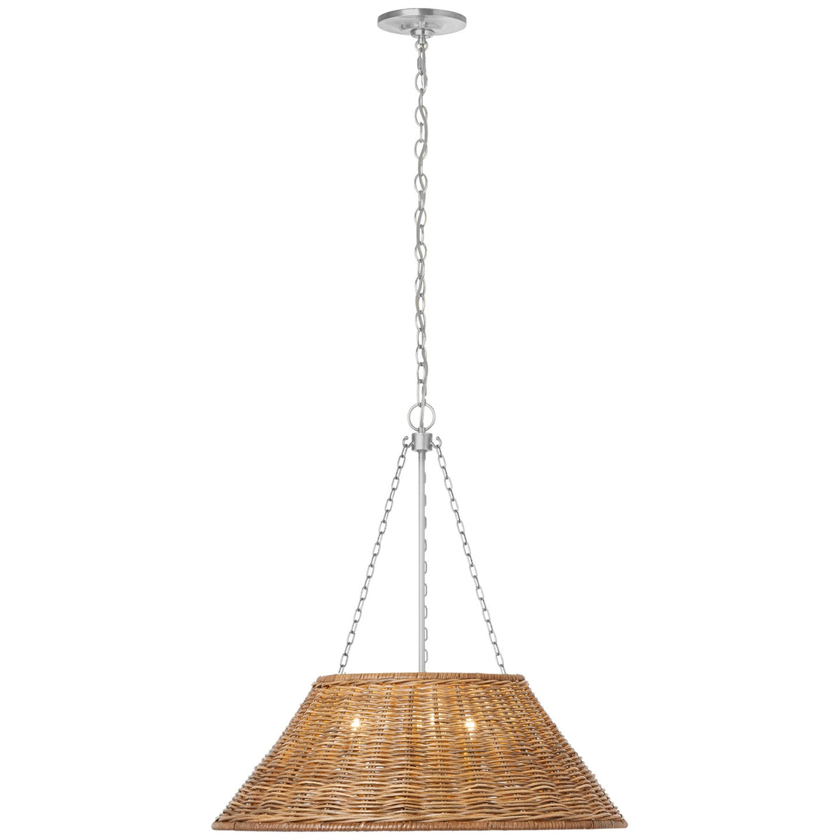 Corinne LED Pendant in Polished Nickel