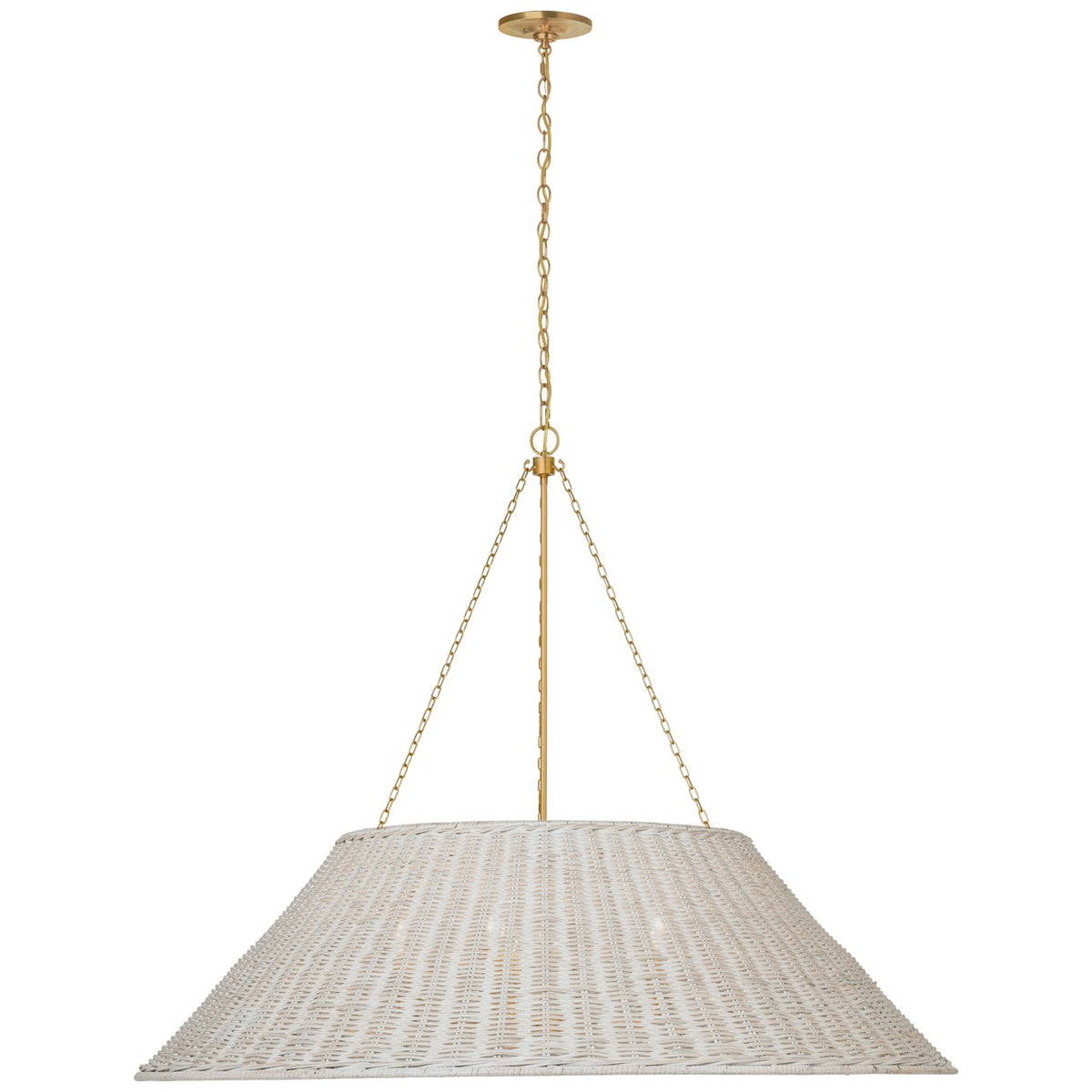 Corinne LED Pendant in Soft Brass