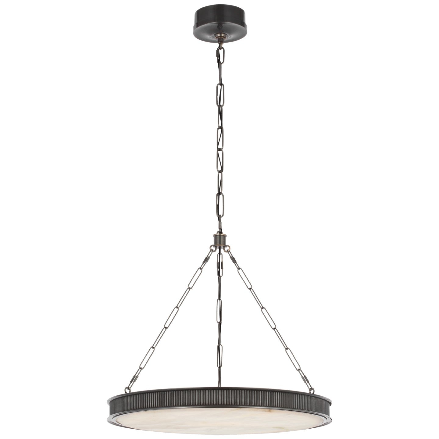 Matthew 40" Chandelier in Bronze with Alabaster