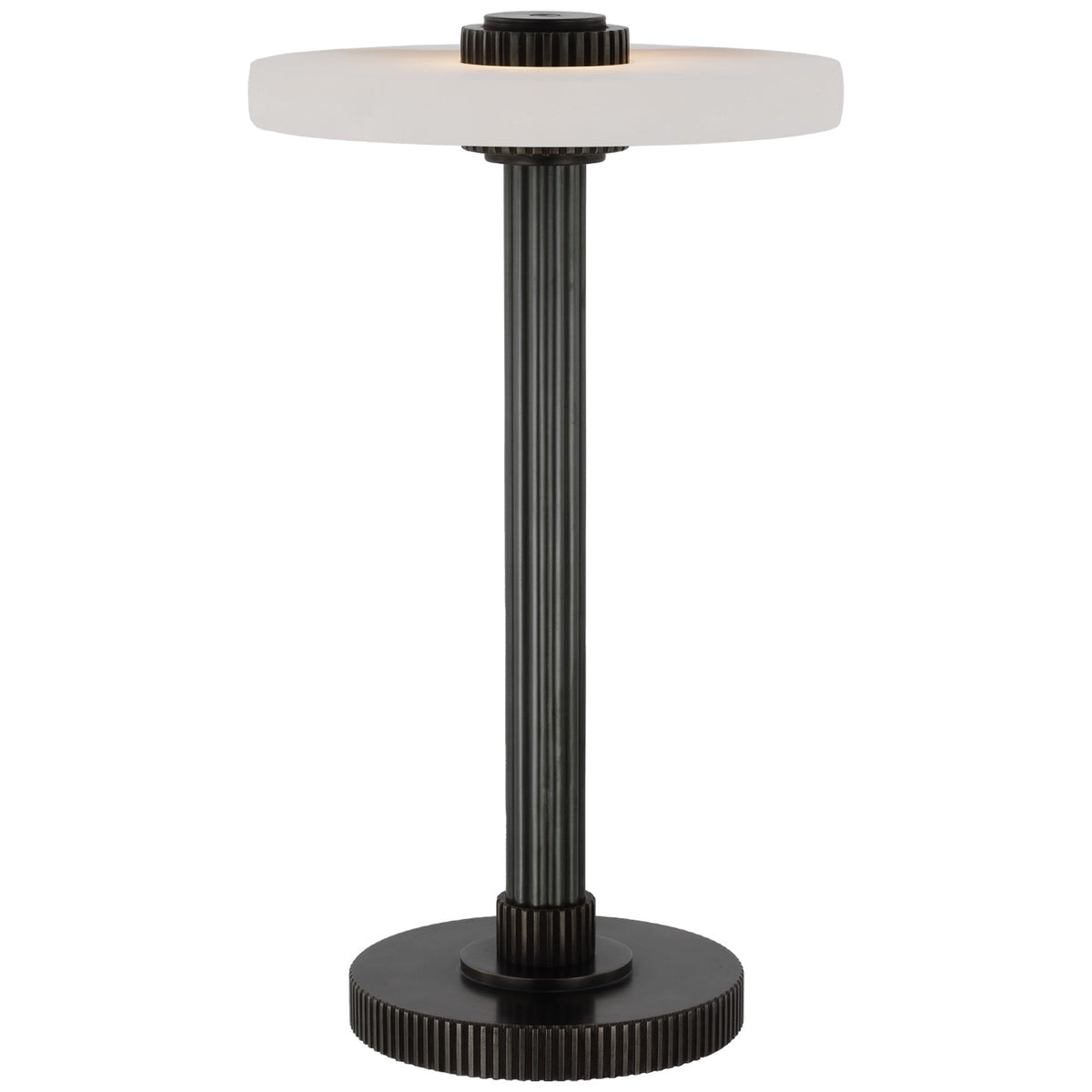 Aran LED Accent Lamp in Bronze and Alabaster