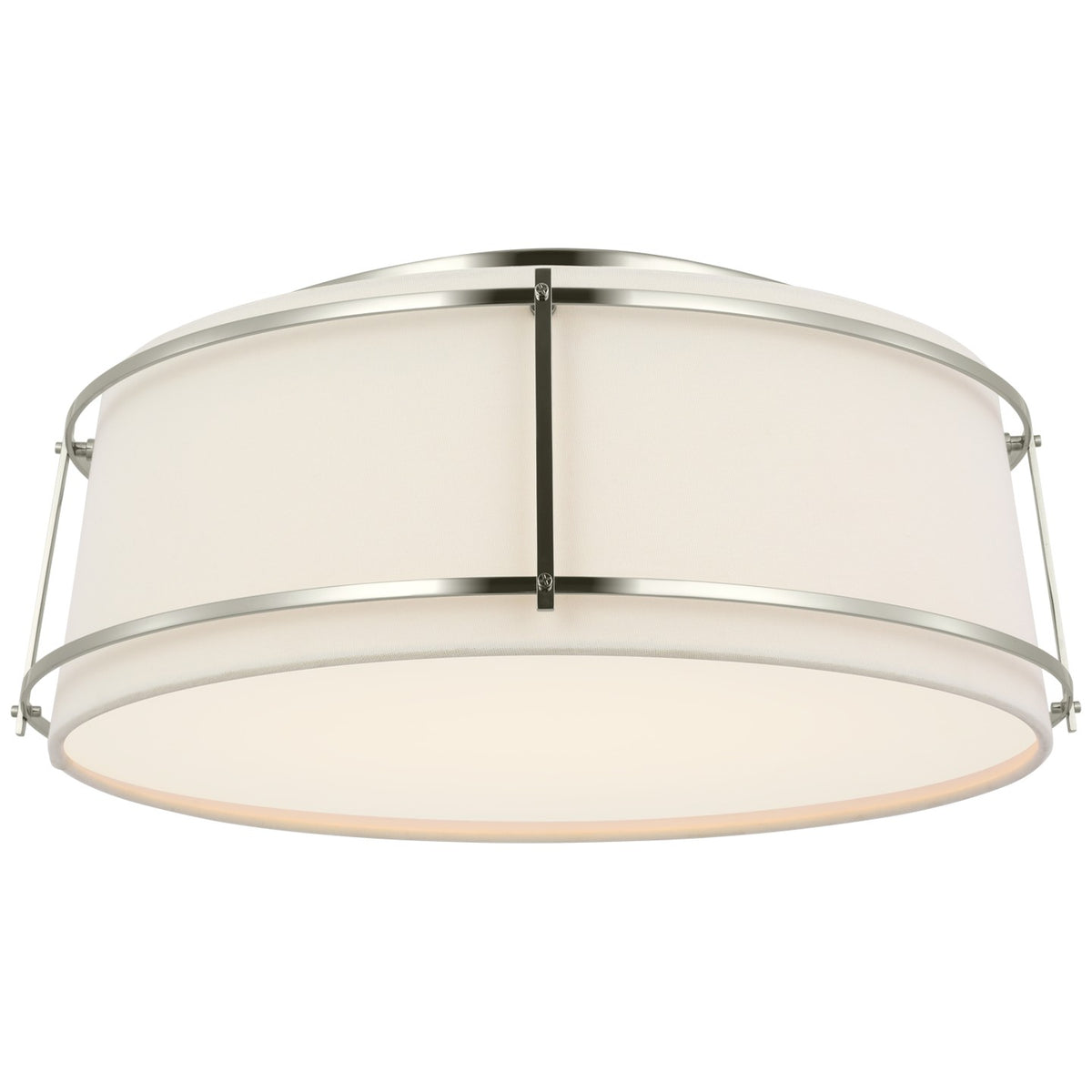 Callaway LED Flush Mount in Polished Nickel