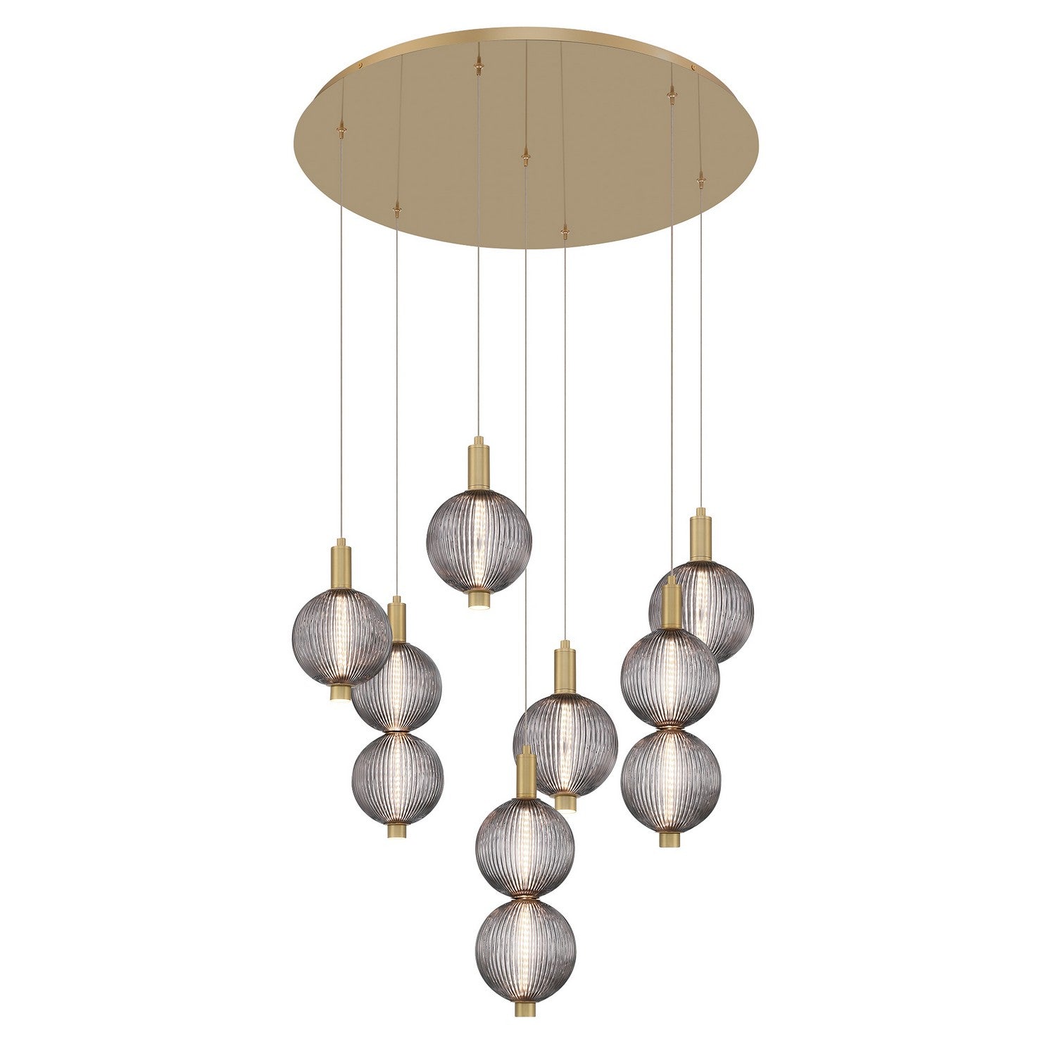 PALMAS -CHD-7LT-30IN-GD-SK in Gold