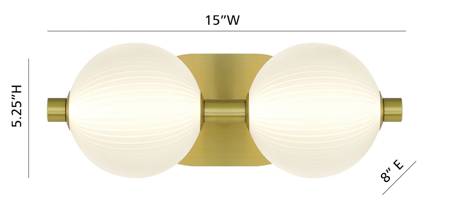 PALMAS -VAN-2LT-GD-WH in Gold