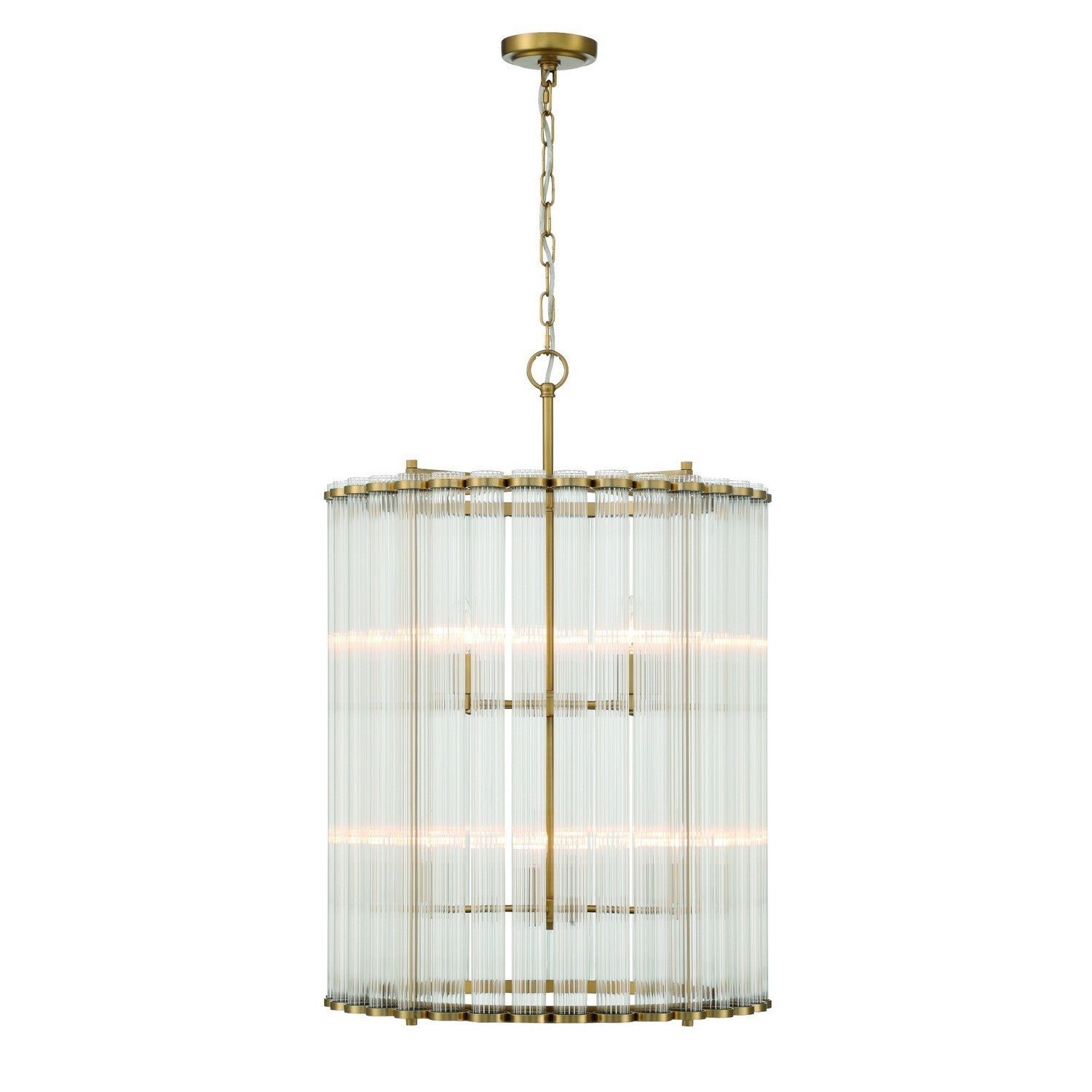 GLASBURY -CHD-8LT-27IN-GD-RB in Gold