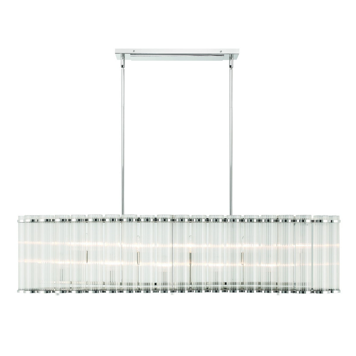 Glasbury Ten Light Linear Chandelier