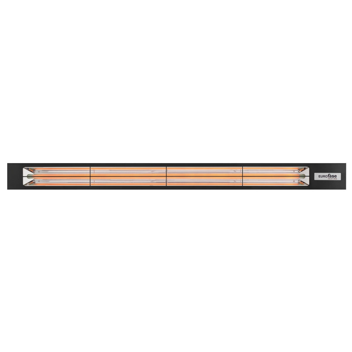 EF25 Series Low Profile Electric Infrared Single Element Heater in Black
