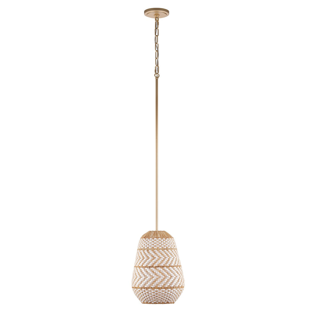 Zanzibar One Light Pendant in Soft Gold