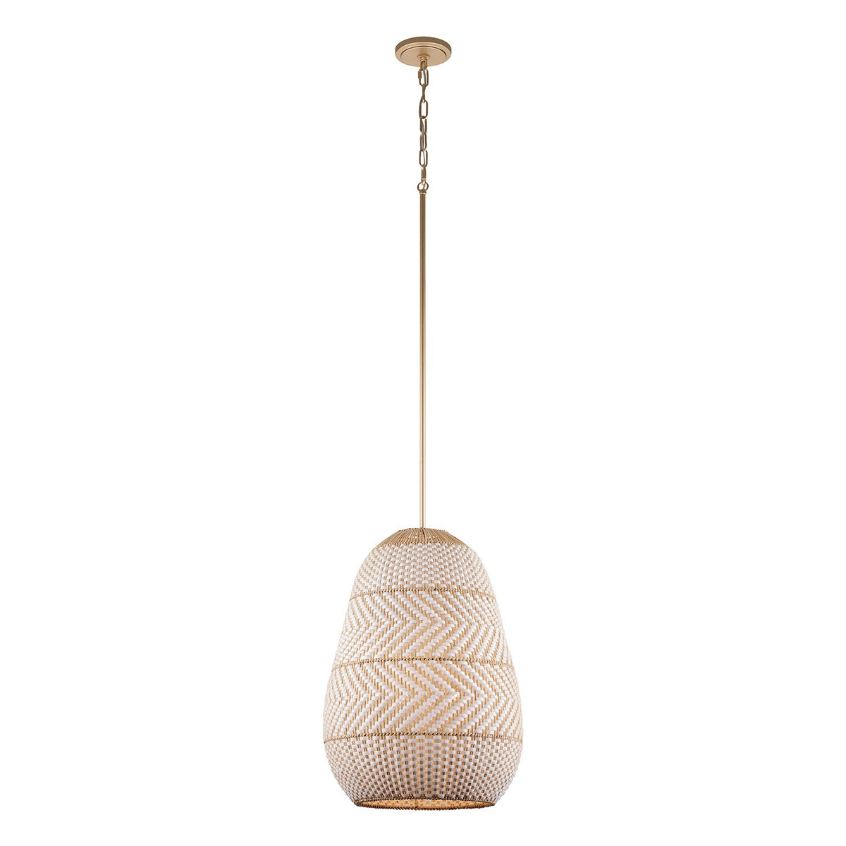Zanzibar Three Light Pendant in Soft Gold