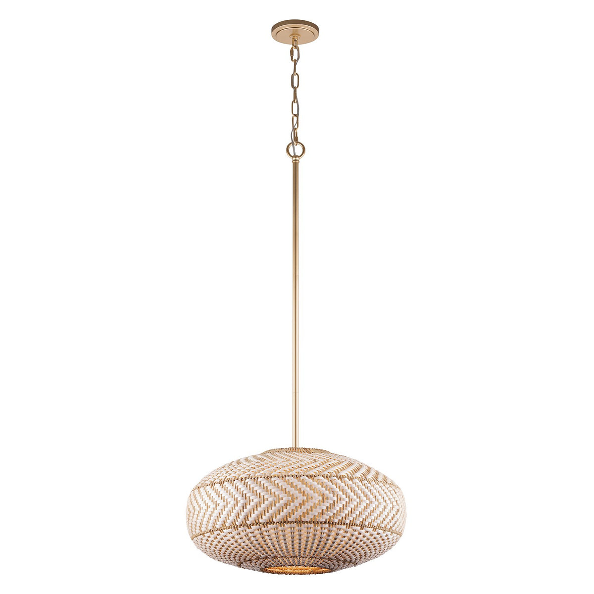 Zanzibar Four Light Pendant in Soft Gold